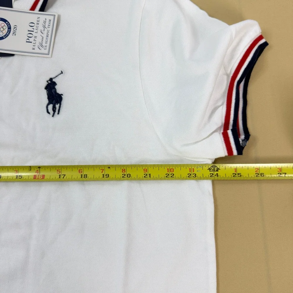 Polo Ralph Lauren 2020 US Olympic Team Polo White XL‎ NWT Made in USA Big Pony